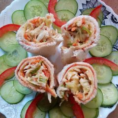 A picture of Mayo veg Roll...