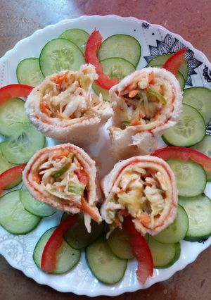 A picture of Mayo veg Roll...