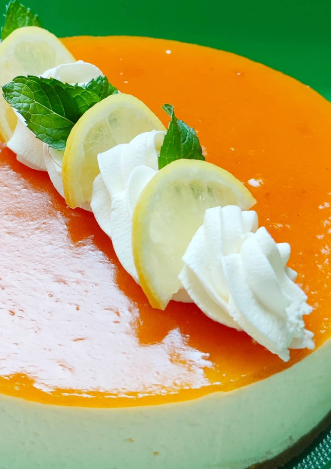 Una foto de Tarta mousse de limón con Thermomix