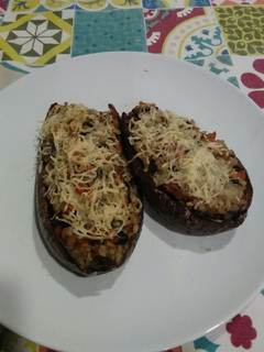 Una foto de Berenjenas rellenas