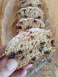 Plumcake de plátanos, avena y pepitas de chocolate