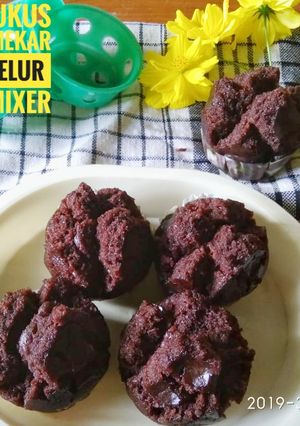 Foto resep Bolu kukus coklat mekar tanpa telur tanpa mixer