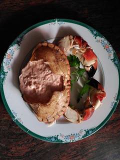 Una foto de Buey de mar relleno