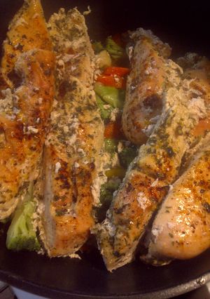 A picture of Scarborough Fair chicken.