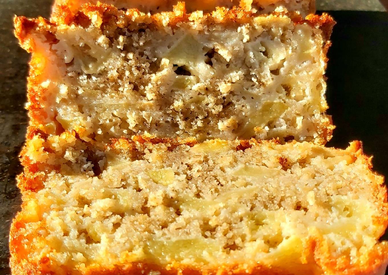 Gâteau aux pommes et flocons d'avoine