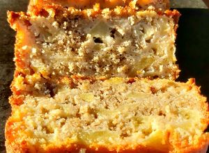 Une photo de Gâteau aux pommes et flocons d'avoine