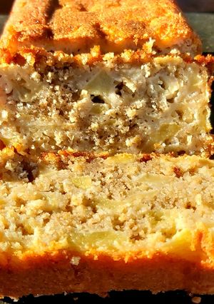 Une photo de Gâteau aux pommes et flocons d'avoine