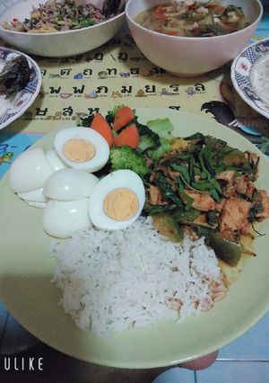 รูปของ อกไก่ผัดพริกแกง #อาหารลดน้ำหนัก