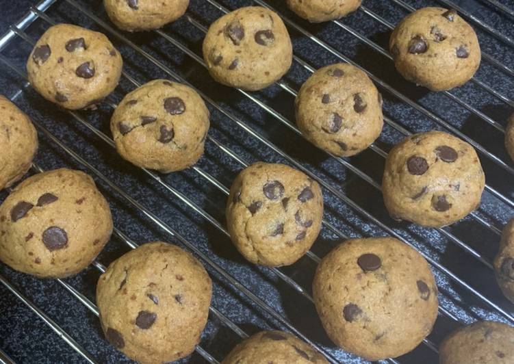 Crunchy Choco Cips Cookies Renyah tanpa baking powder🍪