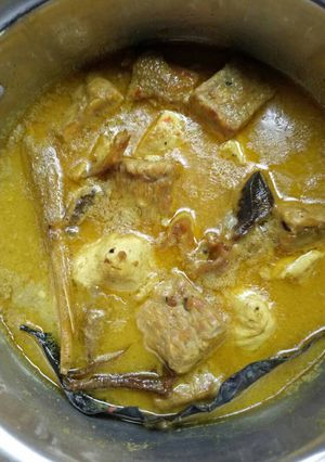 Foto resep Opor ayam kampung tahu tempe