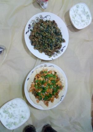 صورة لوصفة قوانص مع بصل وبقدونس