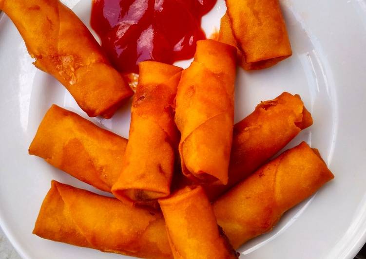 Easiest Way to Prepare Perfect Vegetable Spring rolls