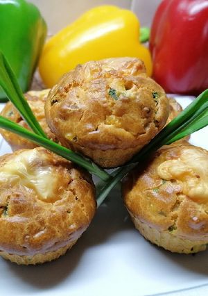 Medvehagymás muffin 🐻 recept fotója
