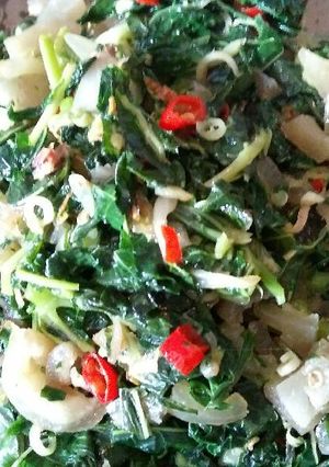 Foto resep Sayur singkong daun pepaya Bunaken