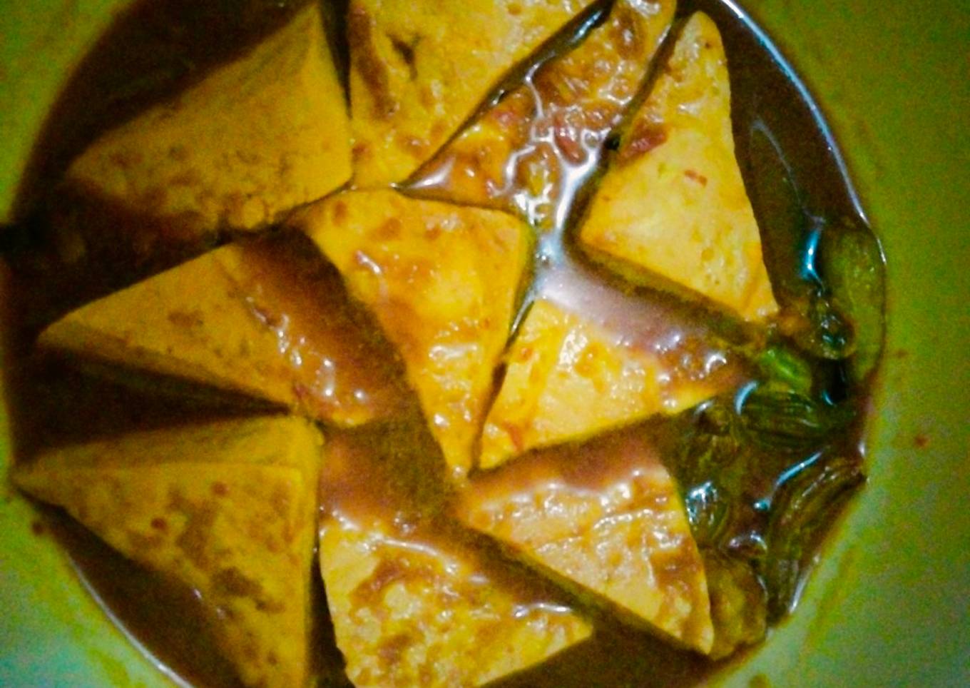 Tahu Bumbu Kuning Kecap Tanpa Minyak Goreng