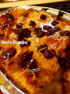 Foto resep Hot Caramel Bread Pudding #dessert (baked)