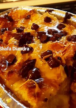 Foto resep Hot Caramel Bread Pudding #dessert (baked)