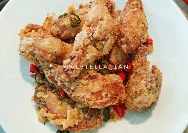 Resep Chicken Wings Salt and Pepper, Lezat Sekali