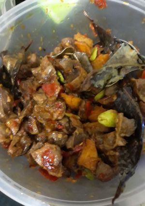 Foto resep Ampela kentang pedas sambal petai