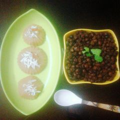 A picture of Kala chana-Ashtami prasad.