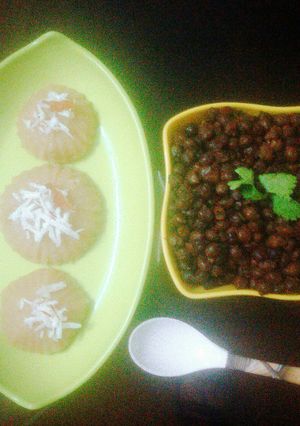 A picture of Kala chana-Ashtami prasad.