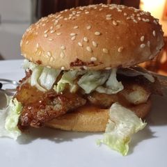A picture of Fish burger.