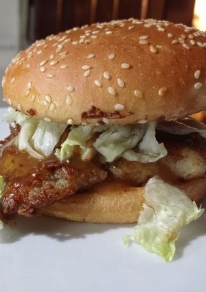 A picture of Fish burger.