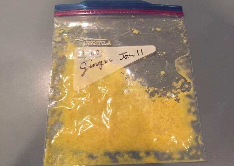 How to store freshly grated ginger おろし生姜の保存方法