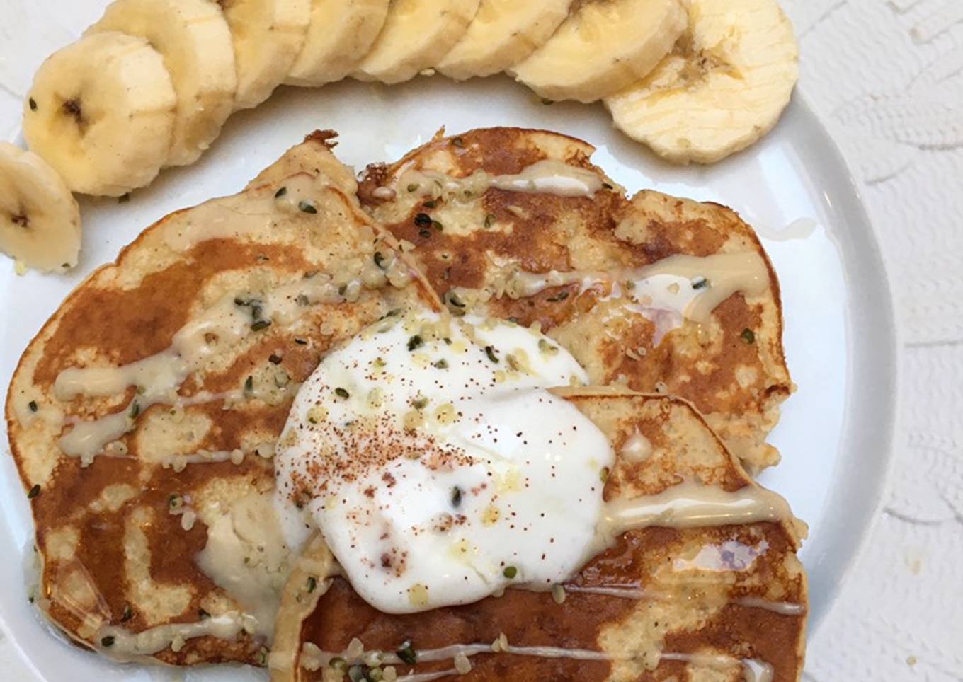 Pancakes banane-amande-coco