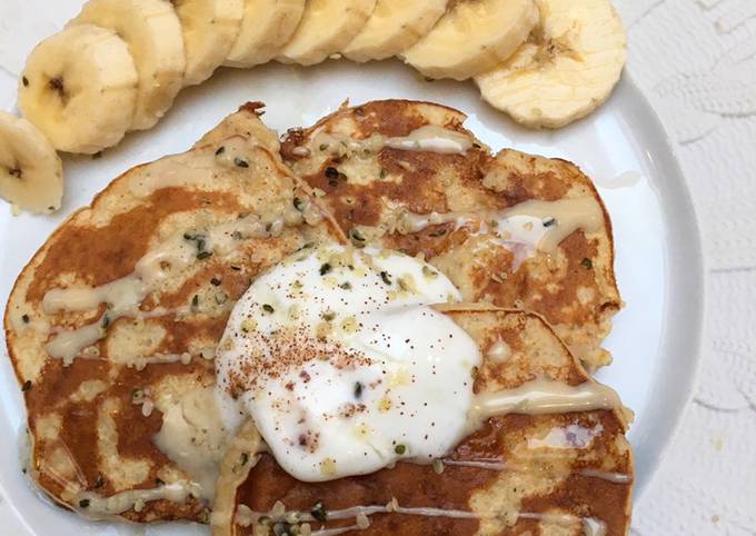 Pancakes banane-amande-coco