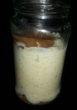 Una foto de Arroz con leche Cremoso! Con salsa de caramelo de naranja