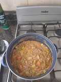 Picadillo en salsa de mango