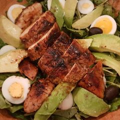 Grilled chicken breast in balsamic vinegar A picture of Grilled chicken breast in balsamic vinegar.
