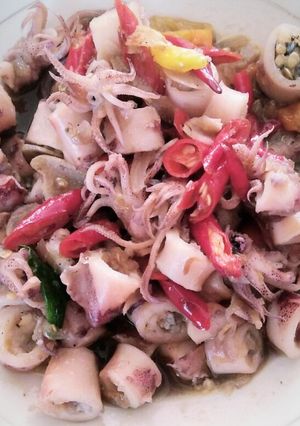 Foto resep Cumi Asin Pedas
