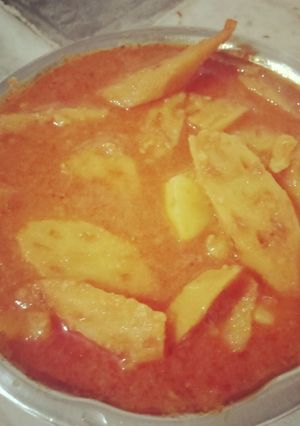 A picture of Aloo bhey.