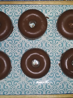 Una foto de Donuts saludables de mandarina y plátanos