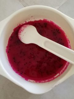 Foto resep Pure buah naga (Mpasi 6M)