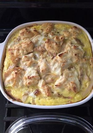 A picture of Chicken Chile Rellano Casserole.