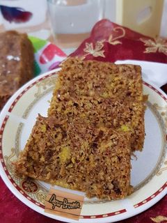 Foto resep Bolu Pisang Oat (Banana Flour Oat Cake)