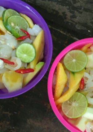 Foto resep Asinan rambutan + mangga praktis