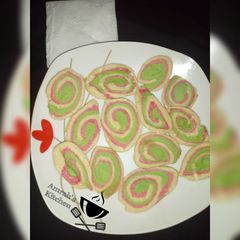 A picture of Rainbow cookies.