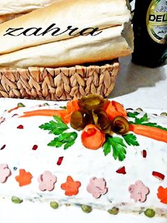 عکسی از دستور سالاد الویه