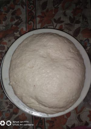 A picture of Khamir dough.