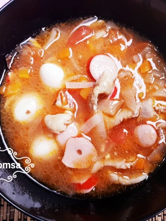 Langkah Mudah untuk Menyiapkan Resep Warna Warni Sup Merah yang  Bikin Ketagihan Anti Ribet, Lezat