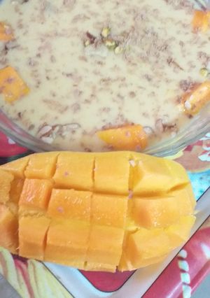 A picture of Mango kheer.
