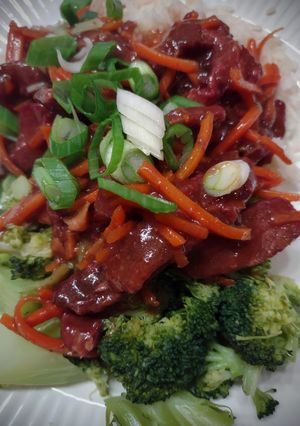 A picture of Slow Cooker Mongolian Beef.