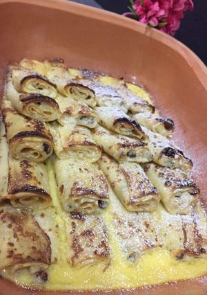Bécsi sült túrós palacsinta recept fotója
