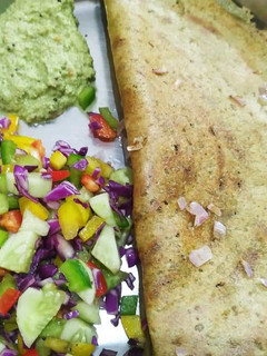 A picture of Sprouts moong dal chilla(dosa).