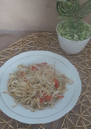 Foto resep 106. Tumis Kecambah Ikan asin