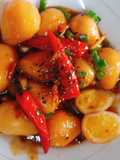 Trứng cút kho tiêu